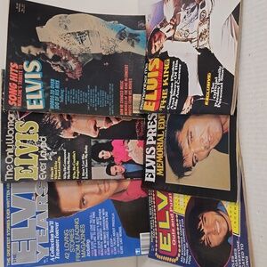 Set of 6 Vinitage Elvis Magazines
